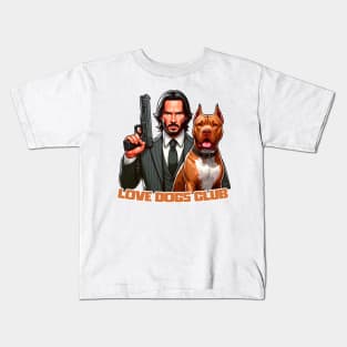 LOVE DOG (Gun) CLUB Kids T-Shirt